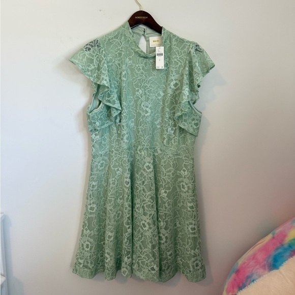 NWT Maeve by Anthropologie Sleeveless Mock-Neck Lace Mini Dress Size XL - Picture 4 of 5